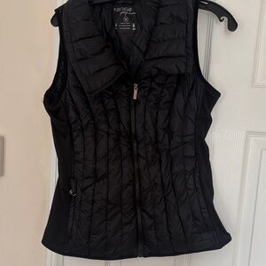 Kensie Black Puffer Vest for women, good condition